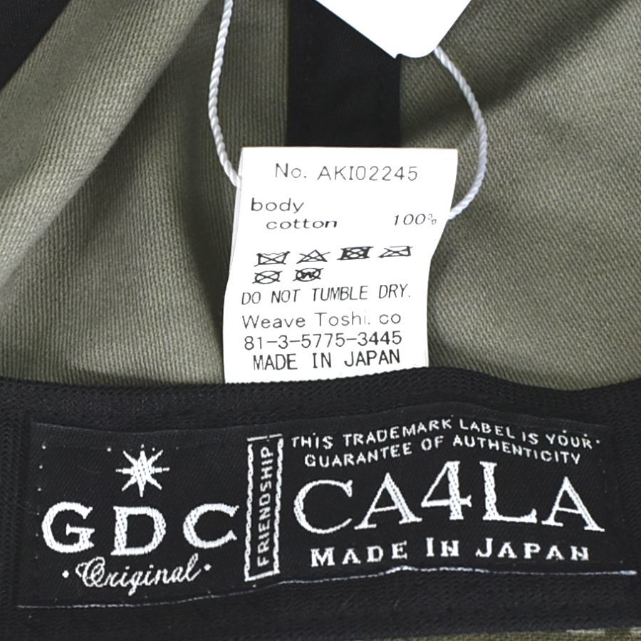 GDC ジーディーシー × CA4LA カシラ コラボ 日本製 迷彩柄 カモフラ メンズ レディース キャップ 野球帽 帽子 コットン100% 送料無料_画像7