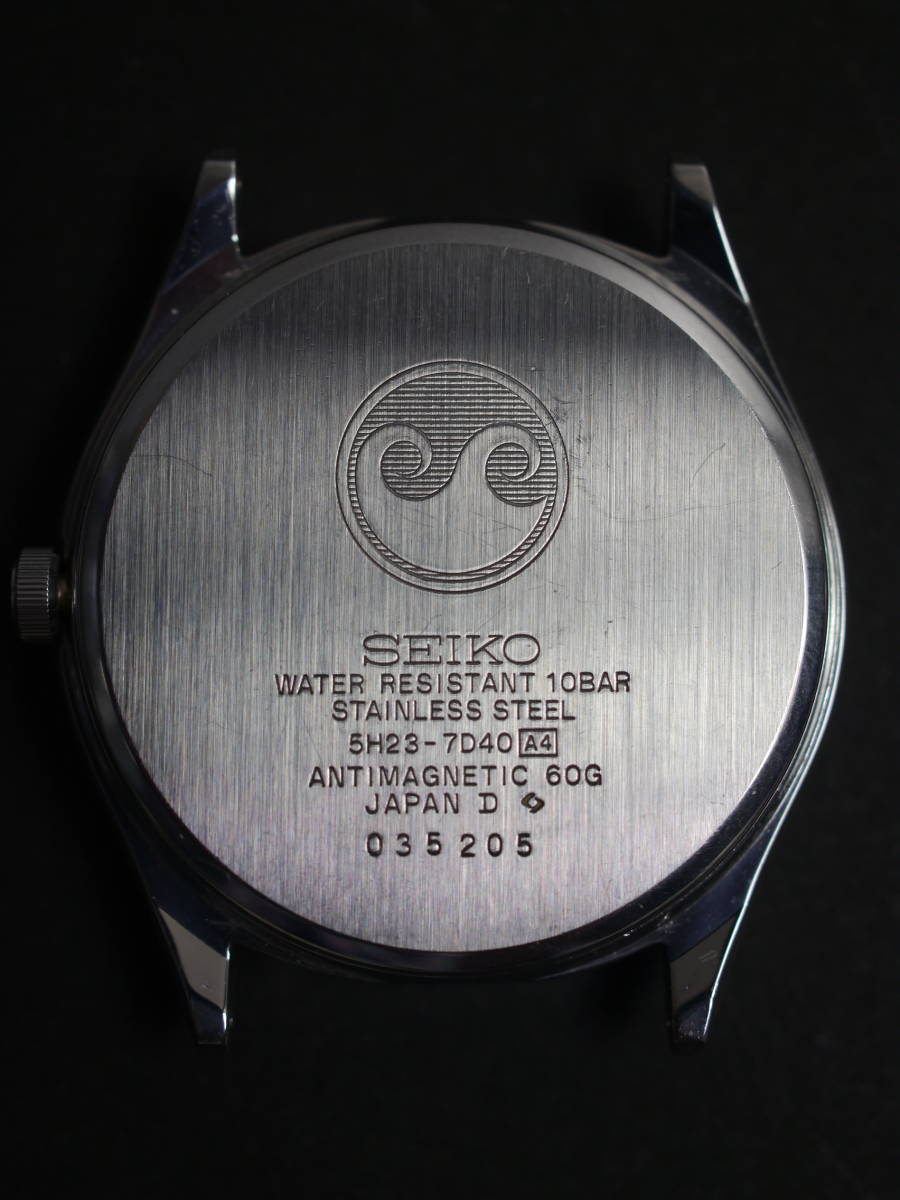 美品 セイコー SEIKO クロノス Chronos クォーツ 3針 デイデイト 5H23-7D40 男性用 メンズ 腕時計 W506 稼働品_画像5