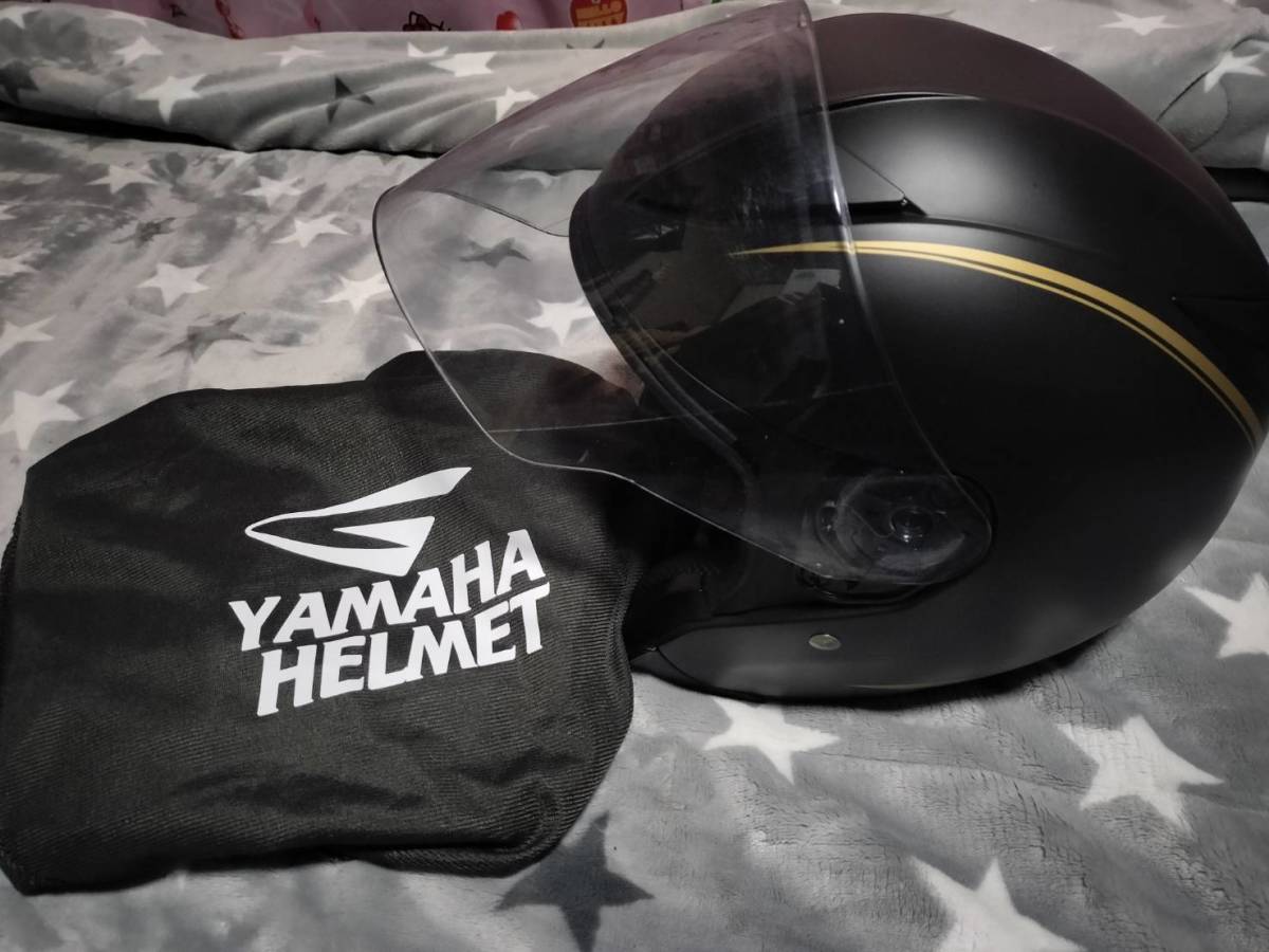Yamaha YJ-20 ZENITH Graphic GF-01ゴールド XL ヤマハ バイク ジェットヘルメット_画像1