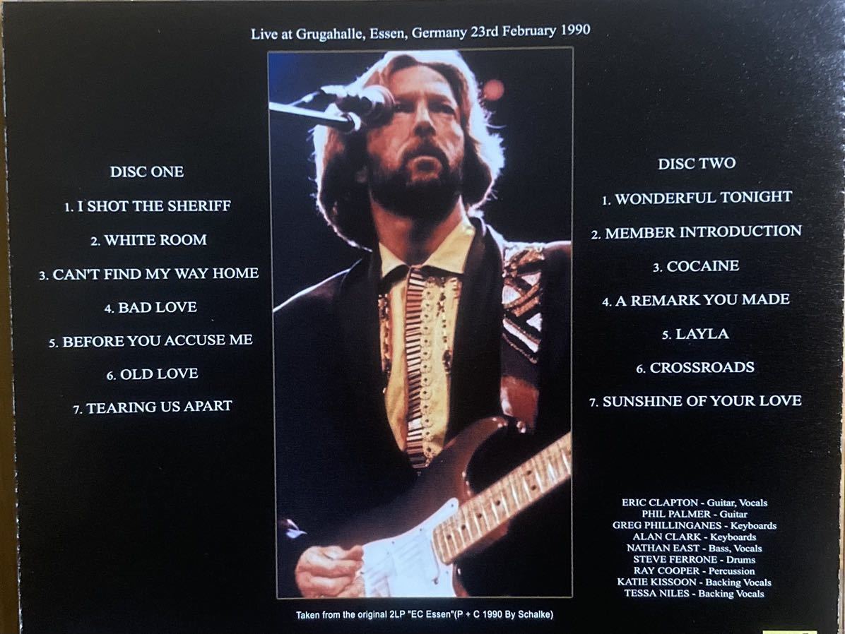 【 年末処分 】 ERIC CLAPTON エリッククラプトン / ESSEN 1990 2CD_画像4