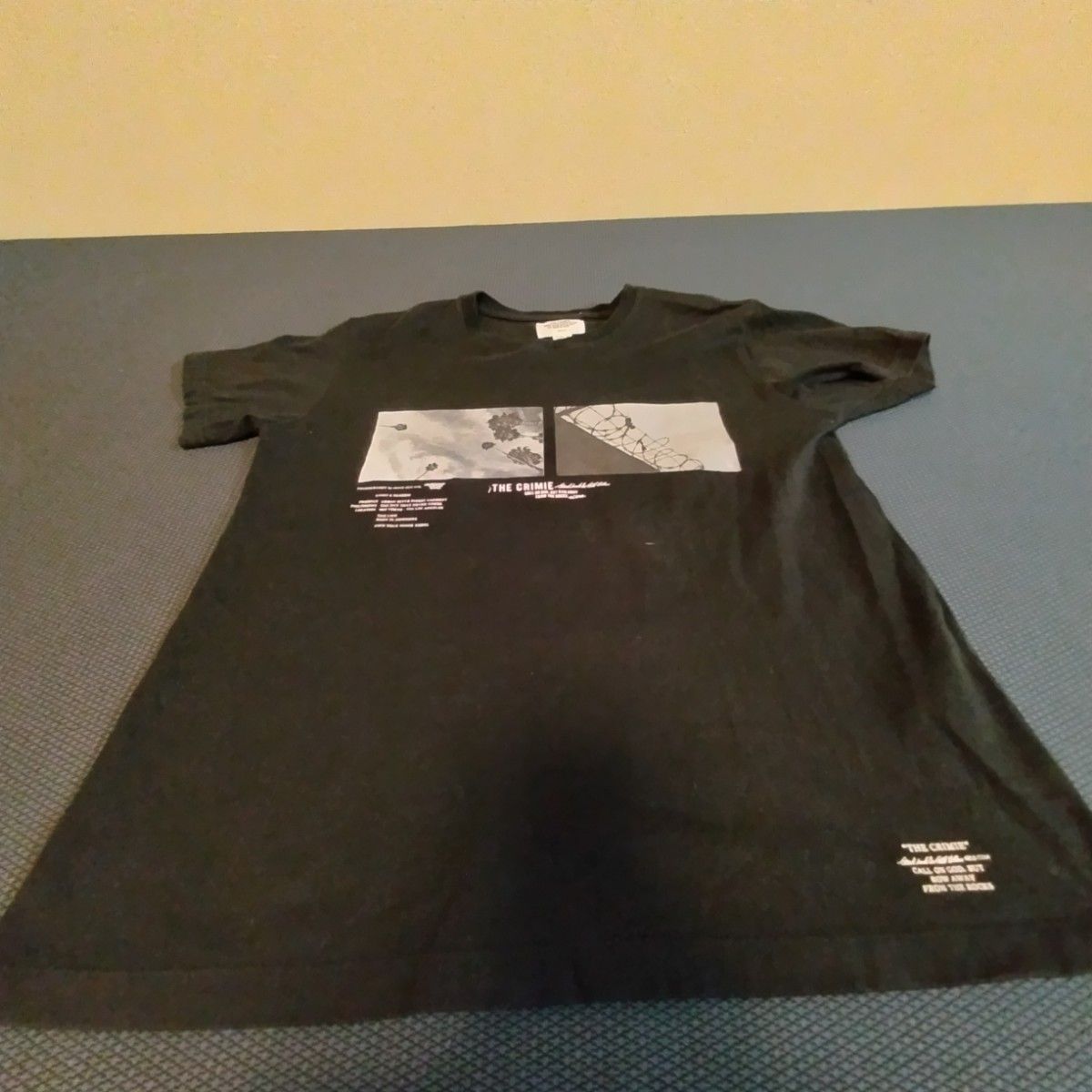 クライミー crimie Tシャツ　ユニセックス 半袖　ブラック ブラック ロゴ