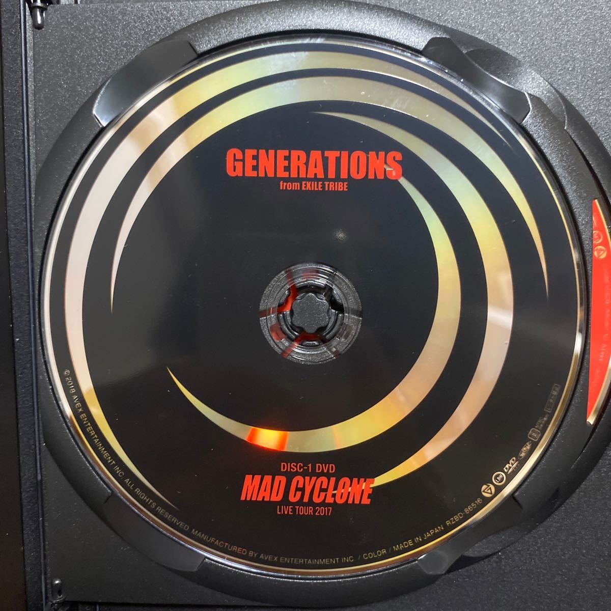 GENERATIONS MAD CYCLONE LIVE TOUR2017 DVD 2枚組 管理番号G151の画像4