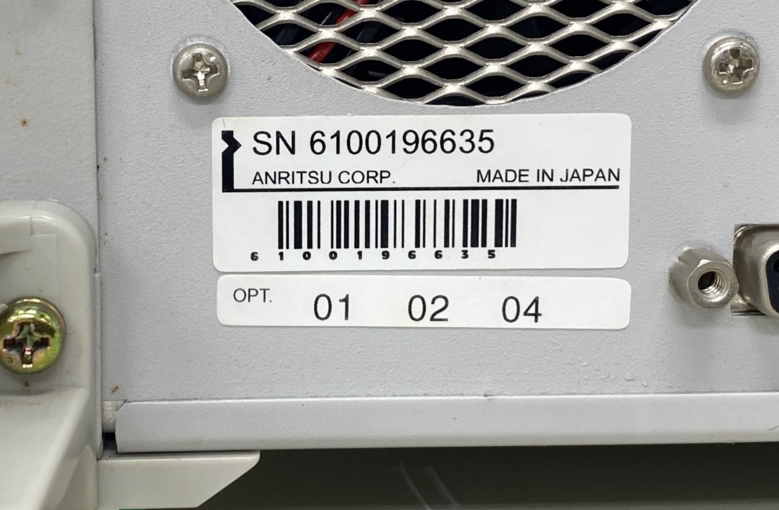 【ジャンク】ANRITSU MP1580A 2.5G/10G アナライザ_画像8