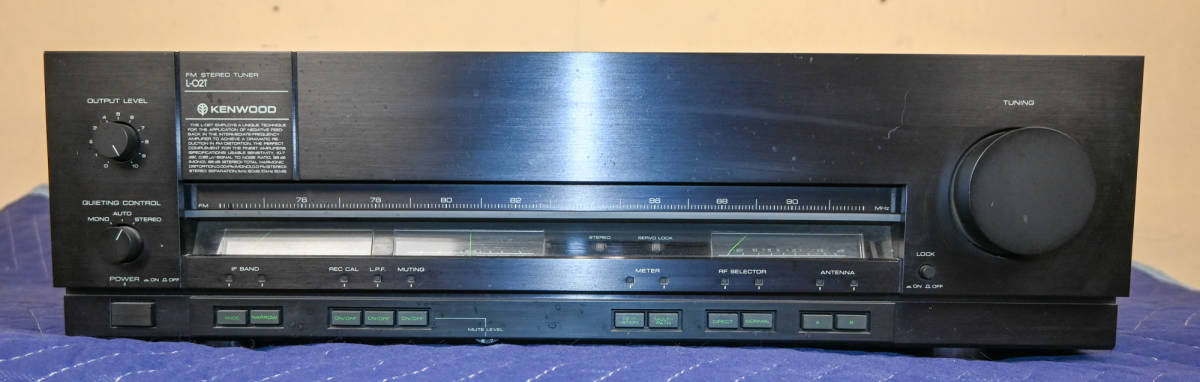 M618 KENWOOD L-02T FMステレオチューナー 元箱入 取説付 動作品 1ヶ月冷暗所保管_画像1