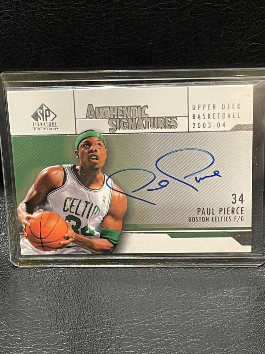 【NBA SUPER rare】PAUL PIERCE 03-04 SP SIGNATURE EDITION/AUTHENTIC SIGNATURES
