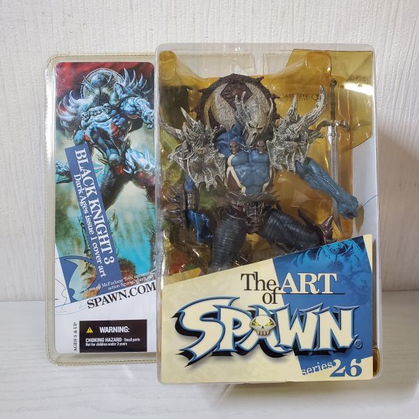 ●RK75【送80】1円〜 未開封 マクファーレントイズ The ART of SPAWN シリーズ26 THE BLACK KNIGHT 3 スポーン ブラックナイト3_画像1