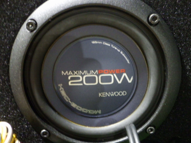 S2212-4　ケンウッド　サブウーハー　KSC-600DW　アンプ/リモコン配線セット_画像2