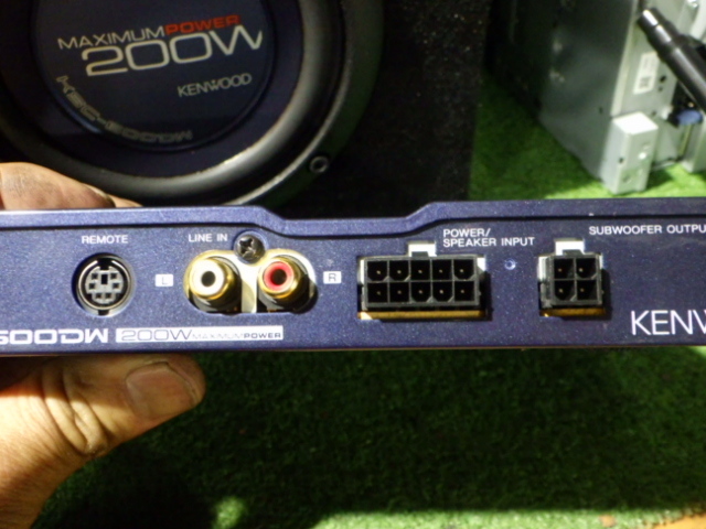 S2212-4　ケンウッド　サブウーハー　KSC-600DW　アンプ/リモコン配線セット_画像5