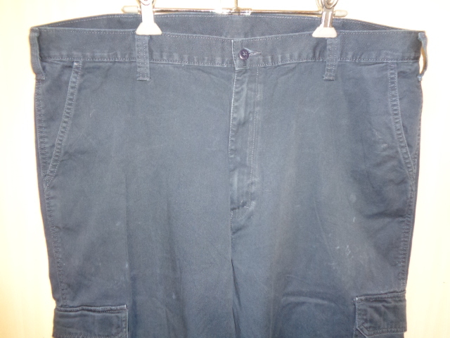 210◆Dickies カーゴパンツ ルーズフィット◆ディッキーズ 2015年製 ｗ38 ネイビー ストレート LOOSE FIT CARGO 23214RDN ワーク US古着 _画像2