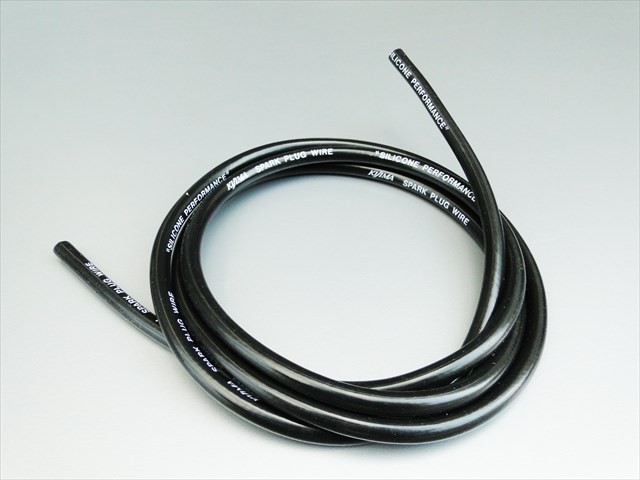 1254■キジマ・シリコンプラグコード(黒色)長さ1.5m※4気筒用の画像1