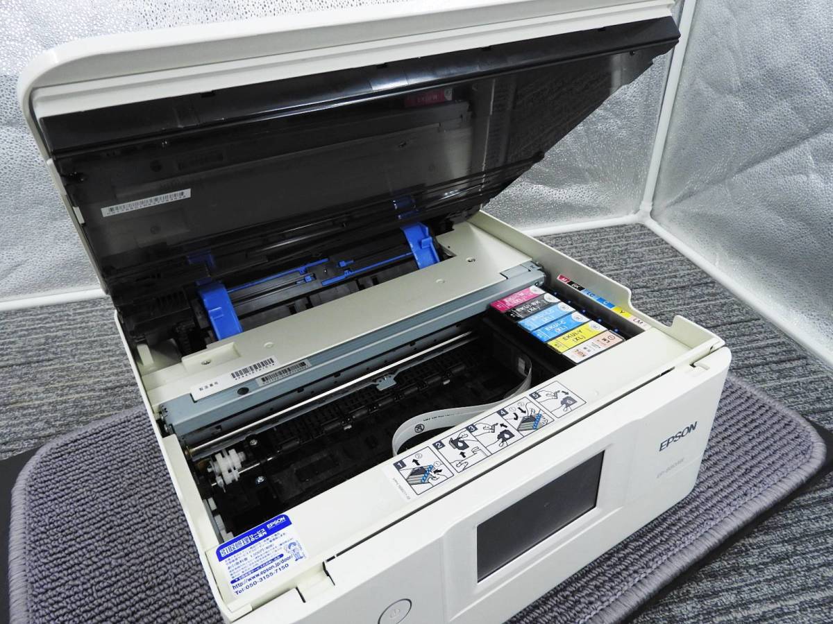 EPSON エプソン★インクジェットプリンター複合機 EP-880AW インク満タン 新品に交換済み 2017年製★動作品「管理№NR702」_画像6