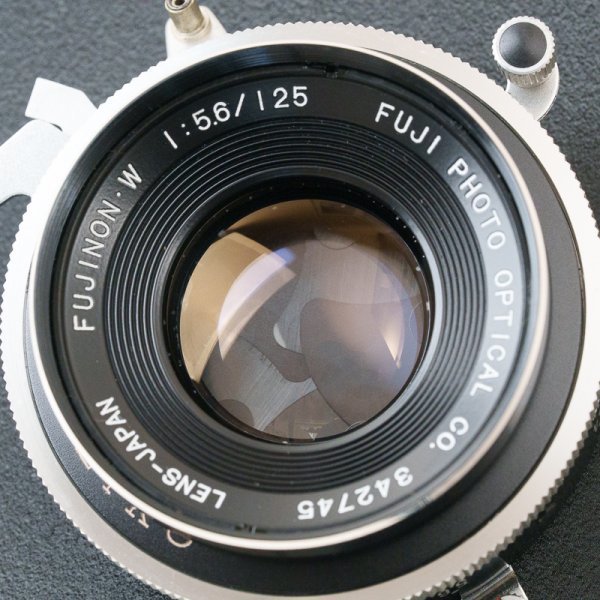 フジノン Fujinon W125mm f5.6レンズ SEIKOシャッター レンズキャップ付き中古_画像1