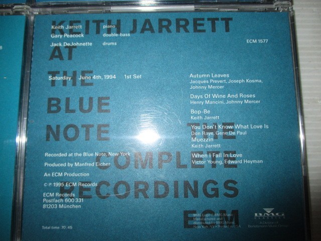 BS １円スタート☆KEITH JARRETT AT THE BLUE NOTE THE COMPLETE RECORDINGS ECM　中古CD☆　_画像6