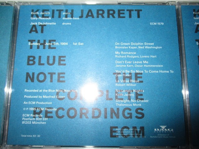 BS １円スタート☆KEITH JARRETT AT THE BLUE NOTE THE COMPLETE RECORDINGS ECM　中古CD☆　_画像8