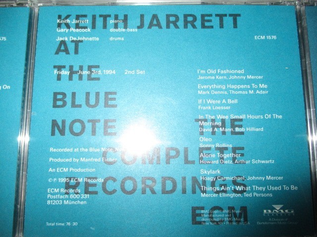 BS １円スタート☆KEITH JARRETT AT THE BLUE NOTE THE COMPLETE RECORDINGS ECM　中古CD☆　_画像5