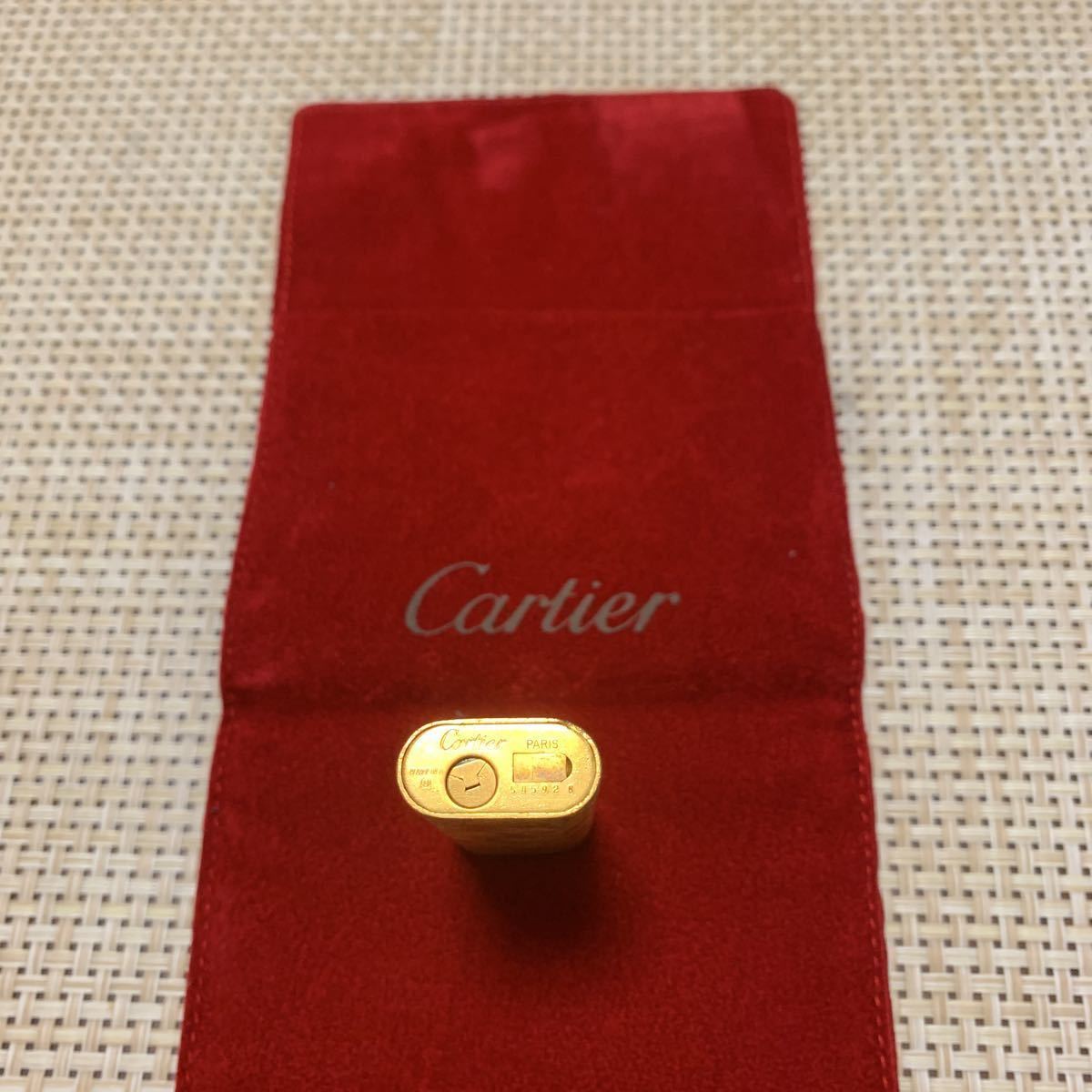 カルティエ ゴールド Cartier ガスライター 火花確認済 金_画像4