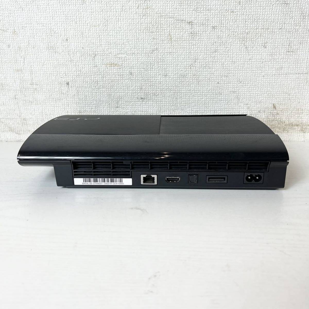 222＊中古品 SONY PlayStation3 CECH-4300C チャコールブラック 500GB コントローラー付き ジャンク 通電確認済み＊_画像6