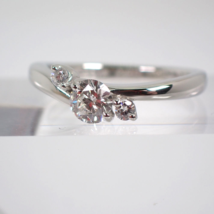 [ used ]VENDOME/ Vendome Pt950 diamond ring 7 number [g205-74]
