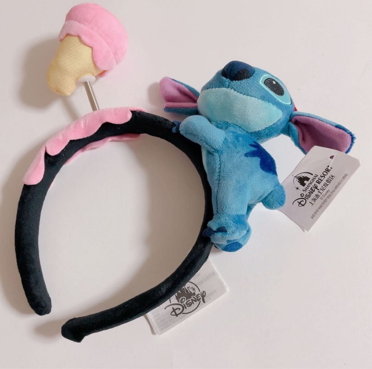 新品》Disneyディズニー スティッチぬいぐるみカチューシャ リロ 新品》Disneyディズニー スティッチぬいぐるみカチューシャ リロ