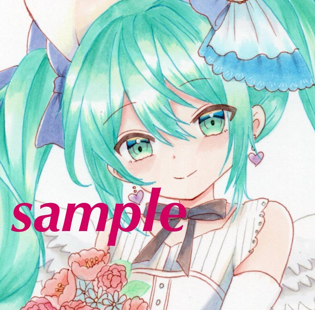 Yahoo!オークション - 手描き イラスト 同人 B5 ケント紙 【初音 Yahoo!オークション - 手描き イラスト 同人 B5 ケント紙 【初音