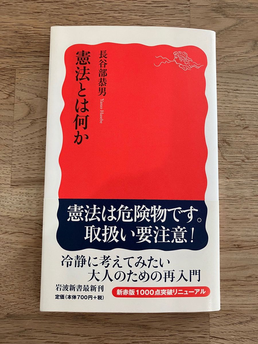 長谷部恭男 はせべやすお 憲法とはなにか  岩波書店 赤版　本　ブック　文庫本　帯付き