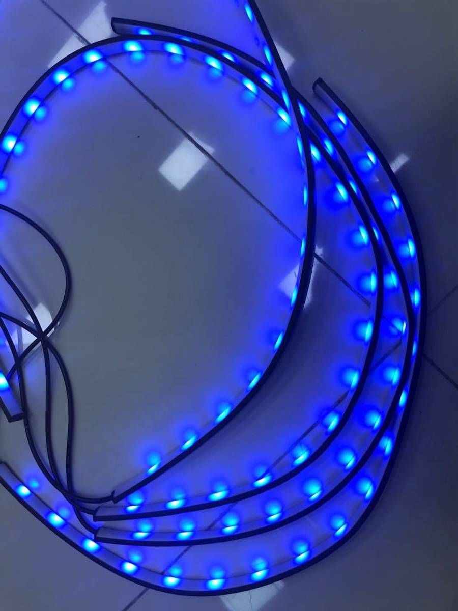 12V アンダー ライト LEDチューブ　RGB 60cm/90cm 各2本 計4本セット リモコン付_画像3