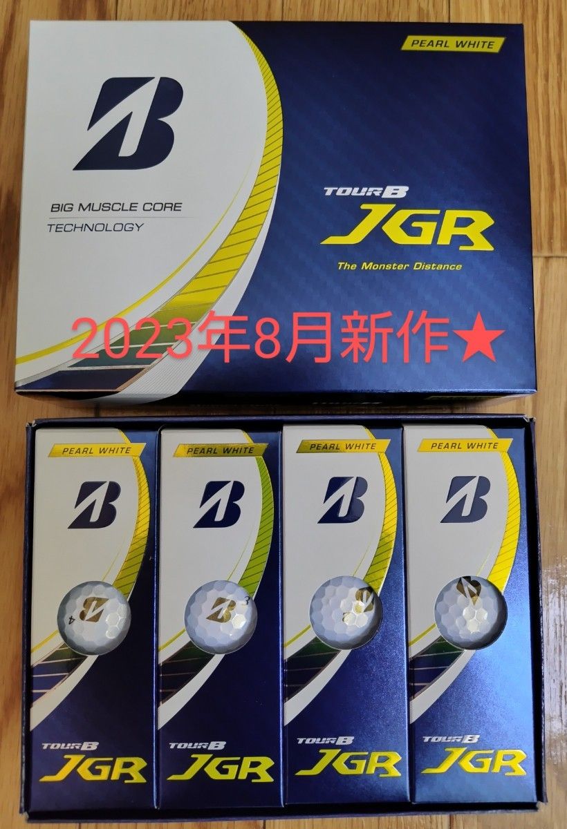 ◎人気のパールホワイト◎ブリヂストン日本正規品 TOUR B JGR 2023新製品 ゴルフボール 4ダース(48個入)