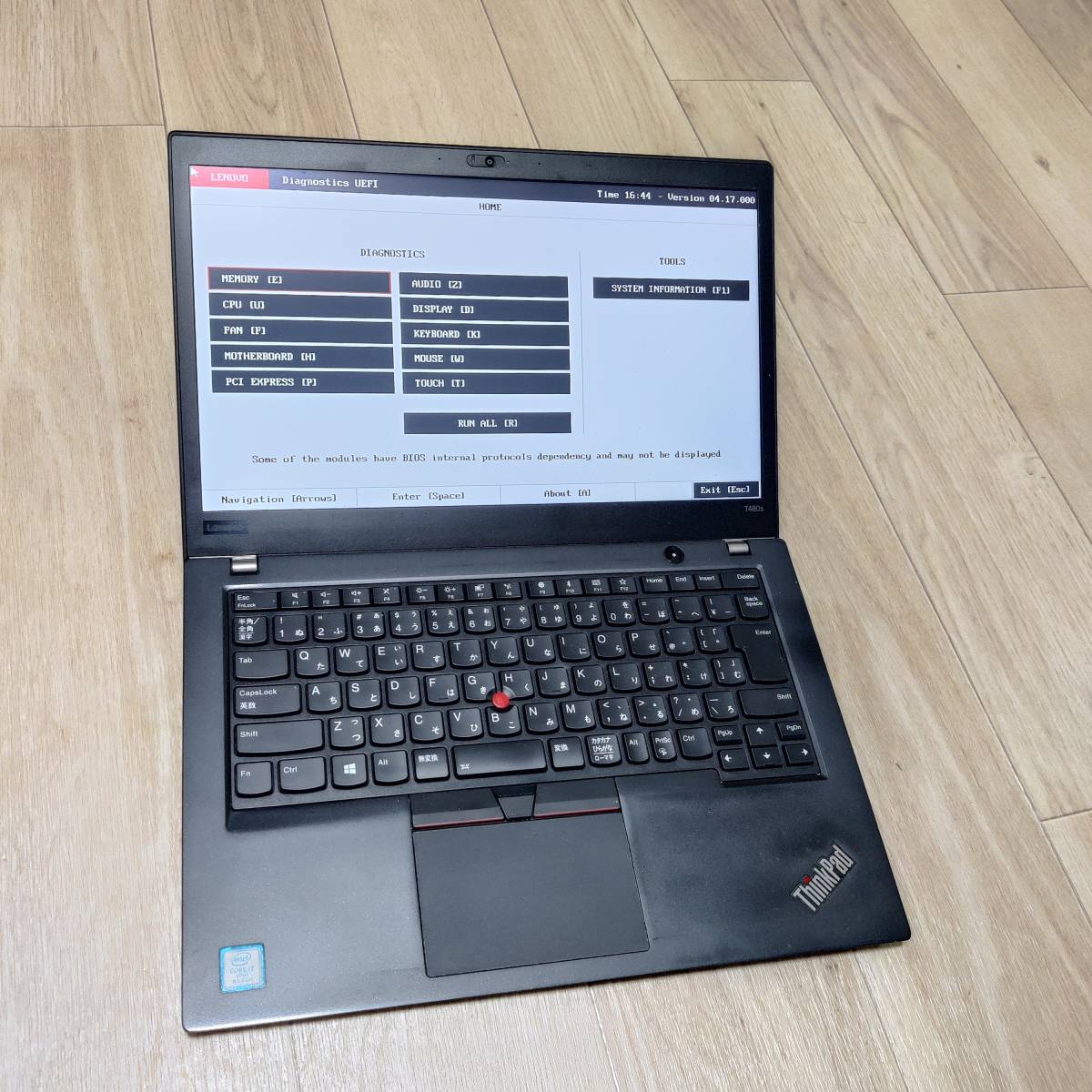 【KWNKAS】Lenovo ThinkPad T480s core i7 8650U 8GB 本体のみ ジャンク JUNK_画像7