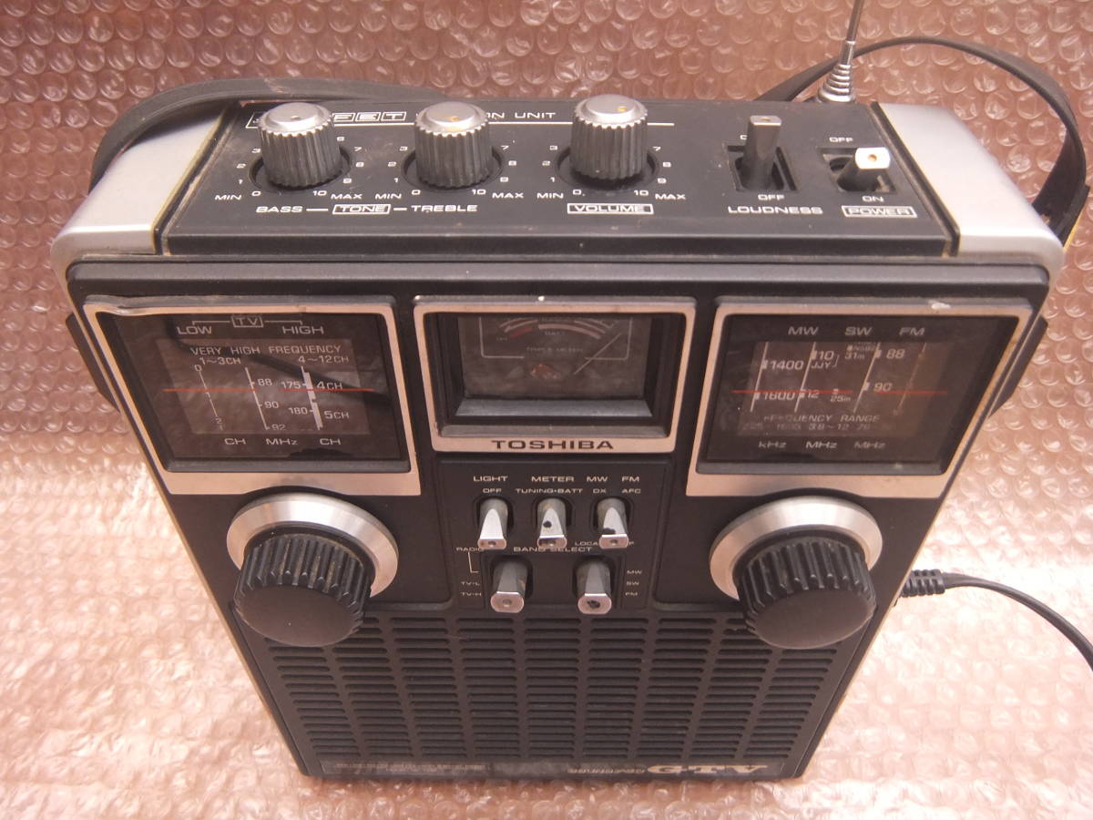 TOSHIBA 東芝 5バンド ラジオ SOUND750 GTV RP-770F 短波ラジオ 昭和レトロ _画像3