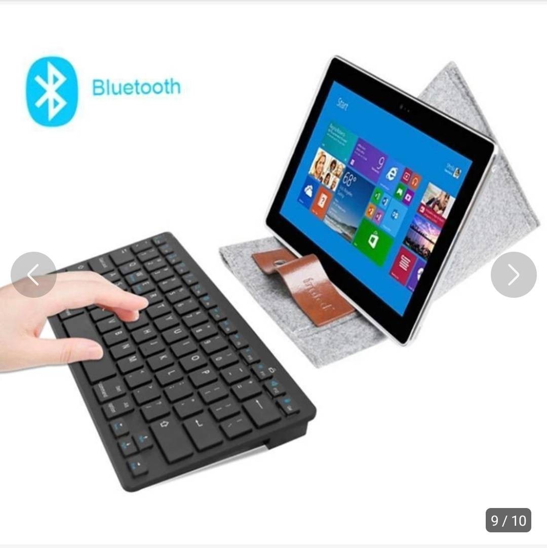 Bluetooth　ワイヤレスキーボード 　 iPad　タブレット 在宅ワーク Keyboard Wireless iOS Windows WFH surface Microsoft テレワーク　白_画像9