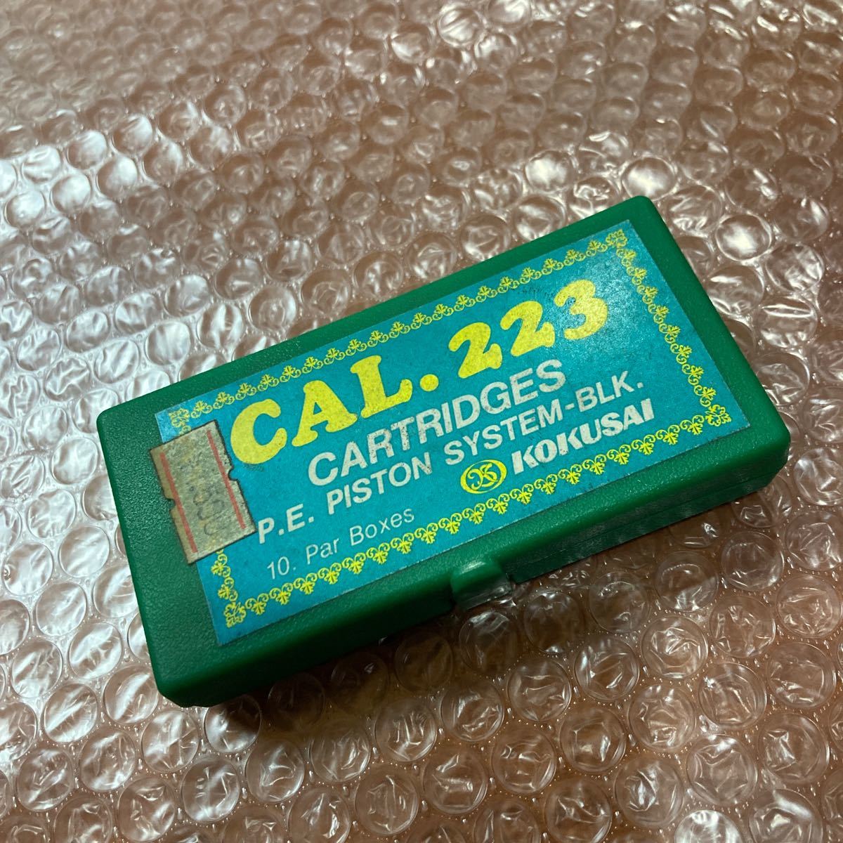 コクサイ【'CAL.223 CARTRIDGES】金属カートリッジ　10個入　国際　KOKUSAI 動作未確認　詳細不明　箱破損有り_画像1