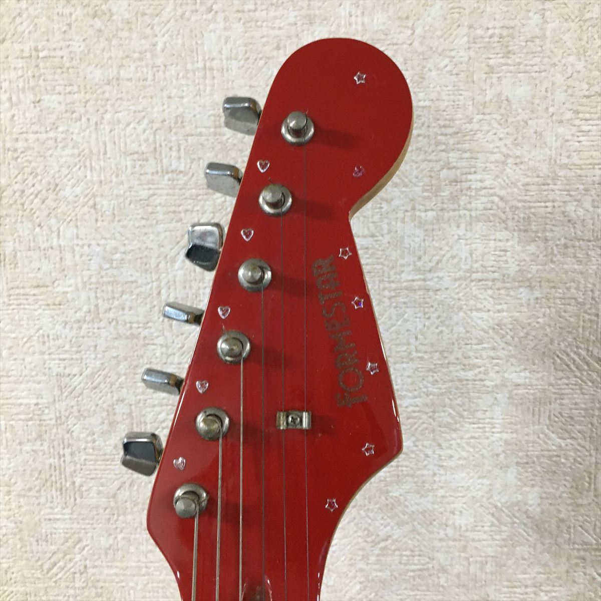 FORMESTAR フォームスター エレキギター ギター 6弦 レッド 赤 赤色 楽器 機材 音楽 全長約105.0cm 中古現状品 ジャンク品 12 ス 4747_画像6