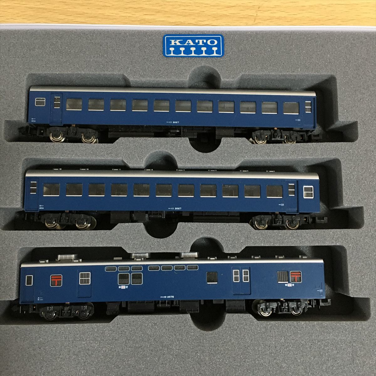 KATO カトー PRECISION RAILROAD MODELS 車両ケース + ナハ11 2027 2両 + オユ10 2575 1両 (計3両セット) 客車 模型 鉄道模型 12 カ 6343_画像2
