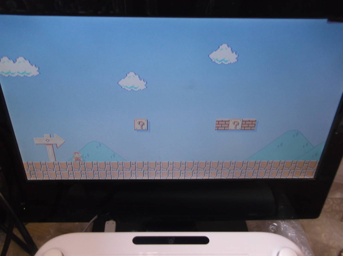 本体 美品 Wii U shiro スーパーマリオメーカーセット 初期化/動作確認済 現状渡し品 同梱不可_画像2