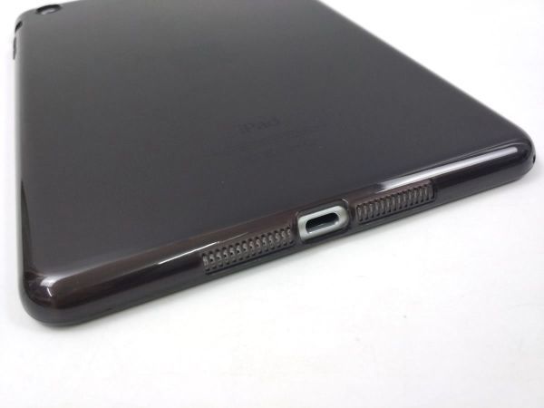 iPad mini 1/2/3用 カバー ソフトケース 背面 薄型 TPU クリア ブラック_画像5