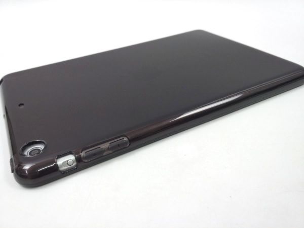 iPad mini 1/2/3用 カバー ソフトケース 背面 薄型 TPU クリア ブラック_画像6