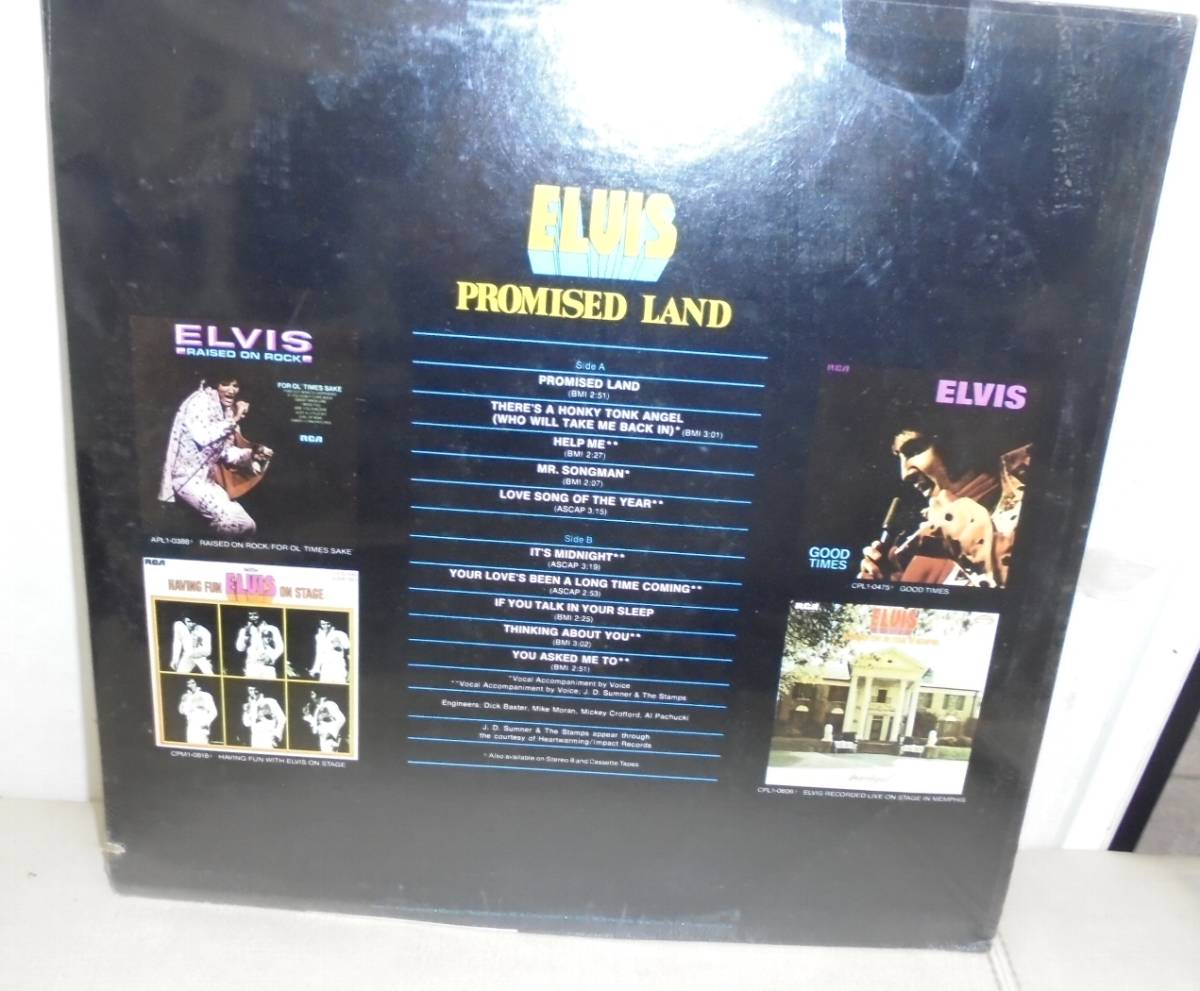 エルヴィスプレスリー ELVIS/PROMISED LAND 約束の地(LP,新品未開封 RCA APL-0873)_画像2