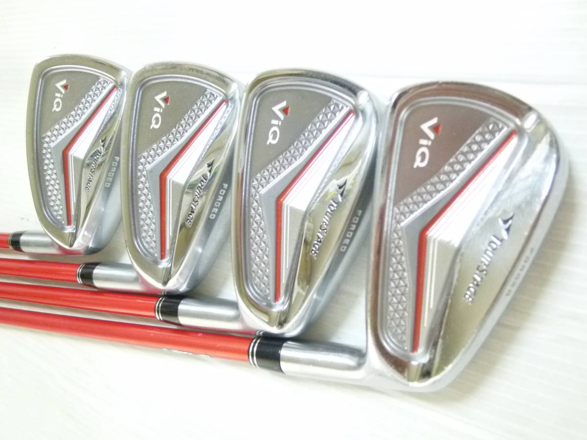 激レア 限定!!! ◆◆ ブリヂストン TOURSTAGE ViQ FORGED レディース TourAD AD-50 Rフレックス ◆◆ 7#-Pw 4本セット_画像1