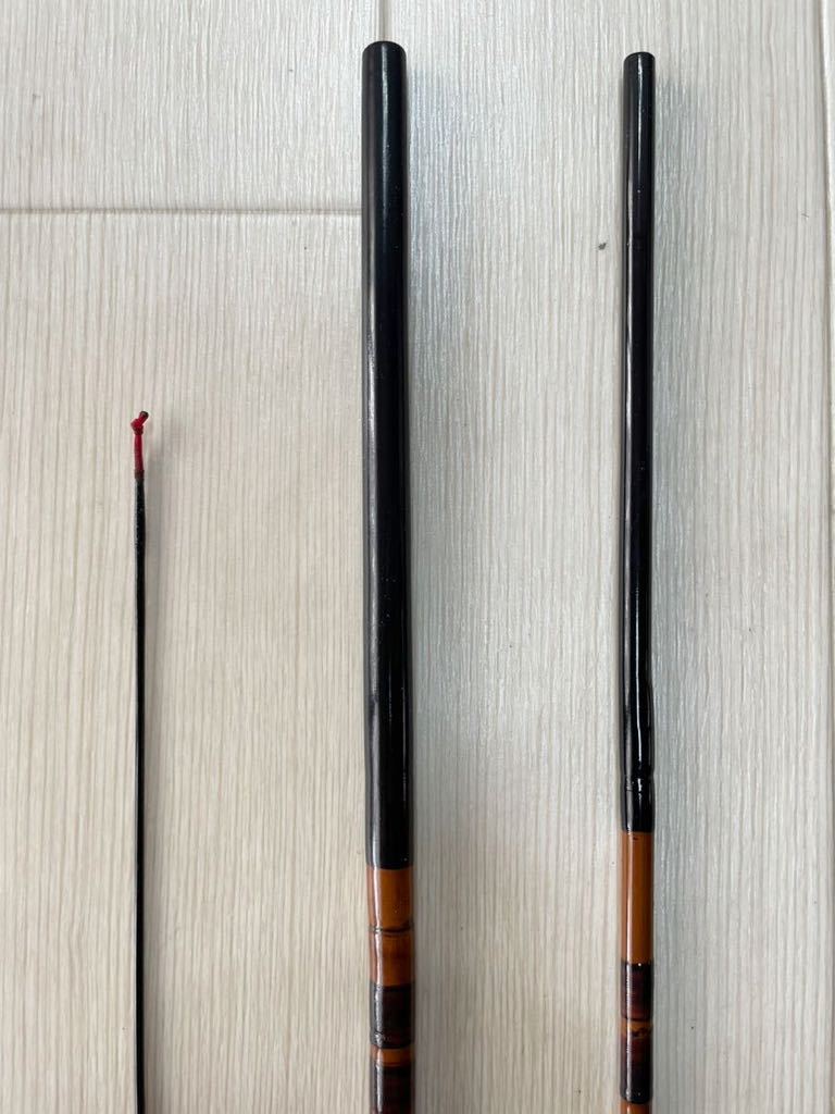 ☆新品未使用◇紀州竹竿【廣茂】暁8尺2寸 三本次 高野竹口巻 希少 ☆新品未使用◇紀州竹竿【廣茂】暁8尺2寸 三本次 高野竹口巻 希少