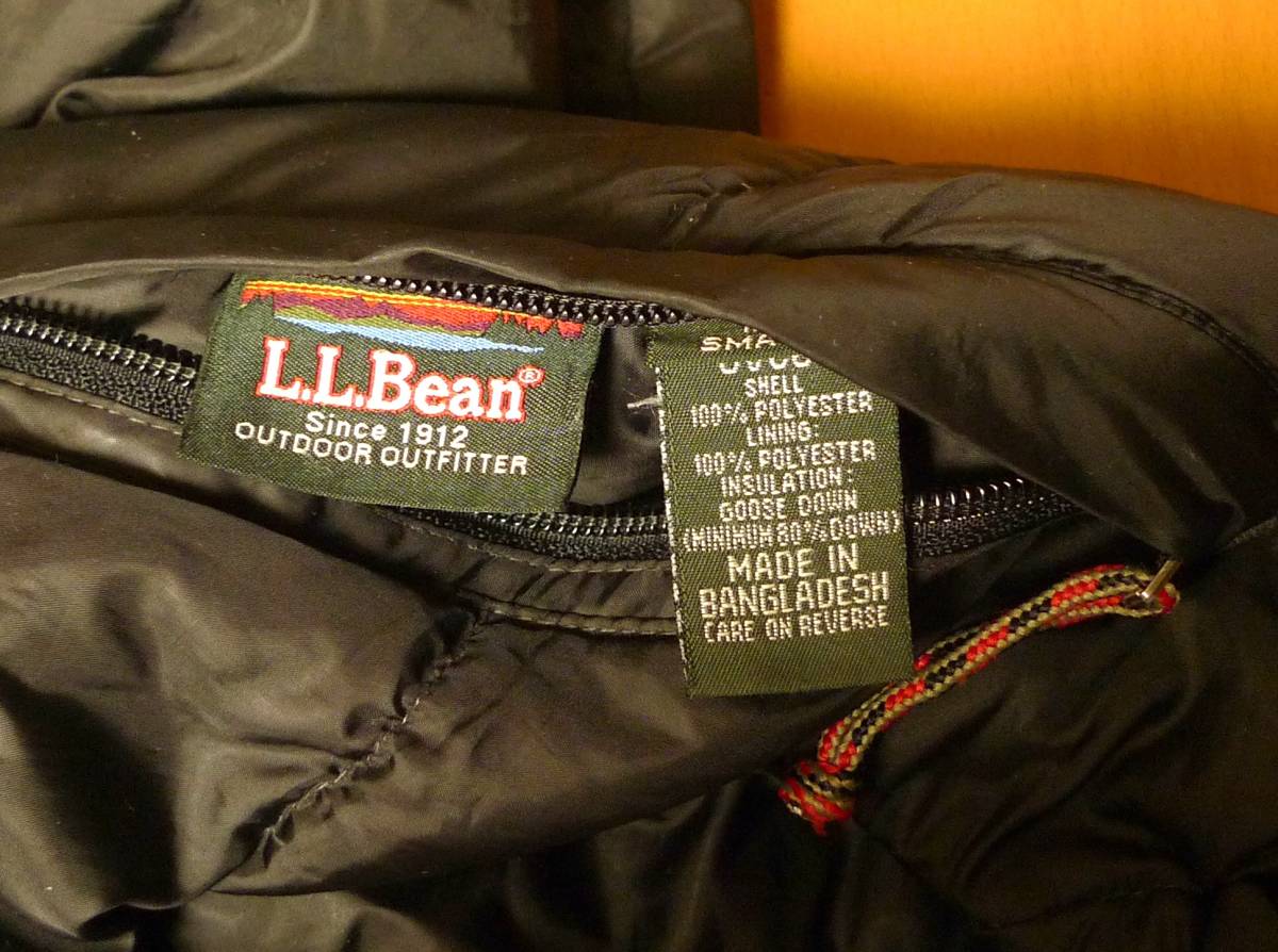 L.L.ビーン L.L.Bean リバーシブル ダウンジャケット 黒×カーキ S_画像5