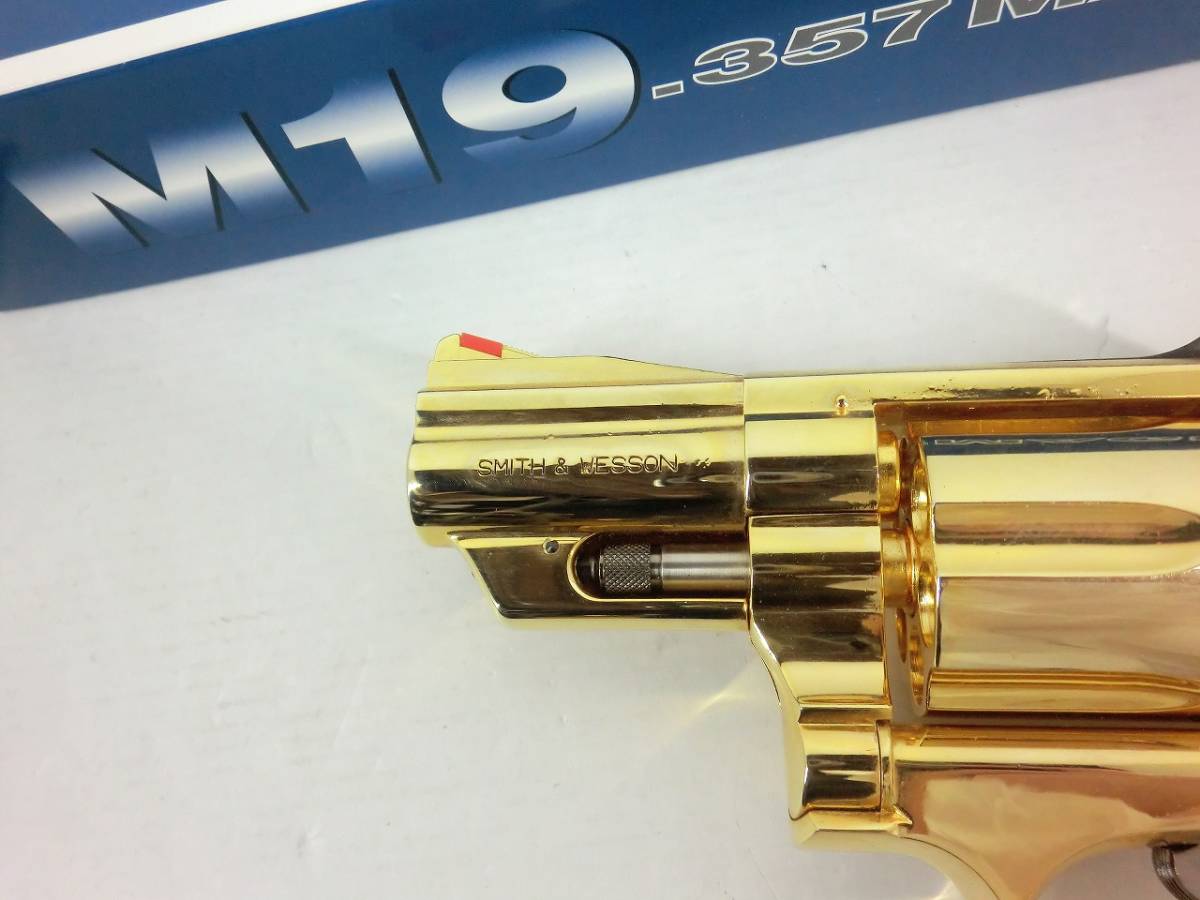 A3193 コクサイ モデルガン S&W.357 M19 2.5インチ 24K 未発火_画像5