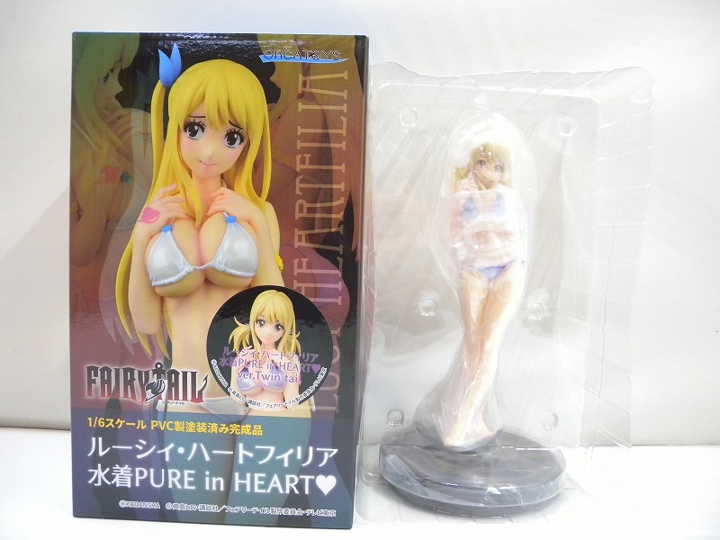 C4548★オルカトイズ FAIRY TAIL ルーシィ・ハートフィリア 水着PURE in HEARTver.Twin tail 1/6スケール フィギュア 開封済中古_画像1