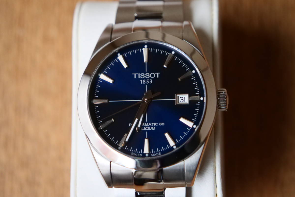 ティソ TISSOT 　ジェントルマン　パワーマティック８０　シリシウム　オートマティック　革ベルトセット_画像3