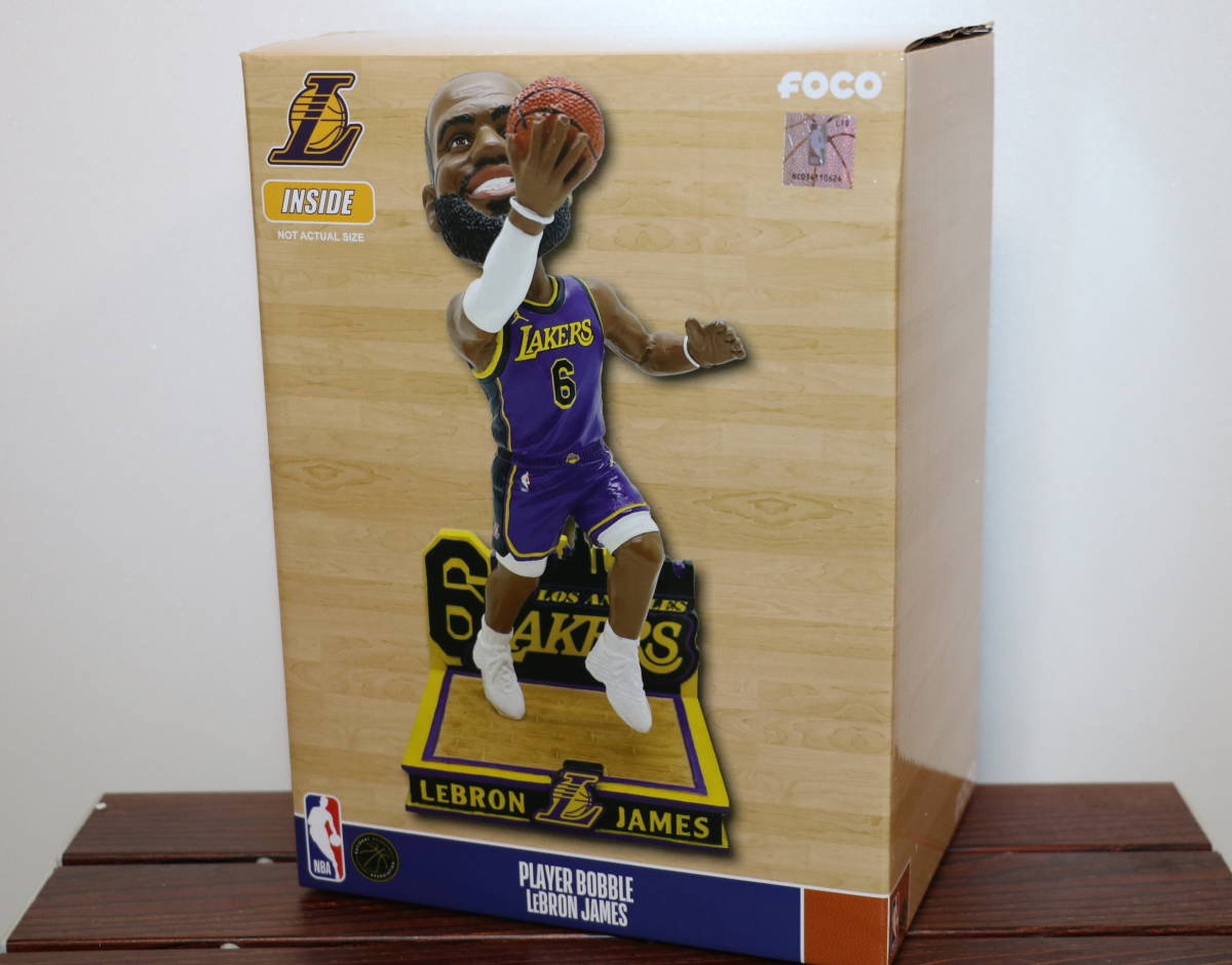 新品 123個限定 レブロンジェームズ　レブロンジェームス　FOCO ボブルヘッド フィギュア　NBA レイカーズ　Lakers