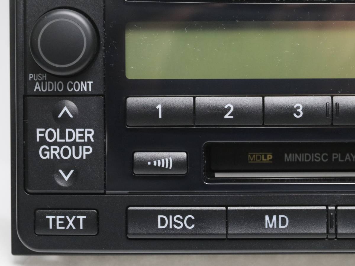 トヨタ純正 86120-58090 ワイドサイズ MD/CDコンポ MDLP/MP3/WMA対応 MR-S 美品の画像5