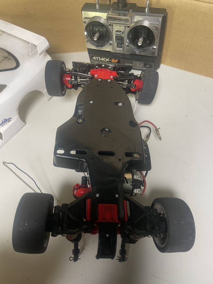 N857/タミヤ FUTABA FP-R102GF MC 210CB 電動RC ジャンク ATTACK-BF リモコン付きの画像7