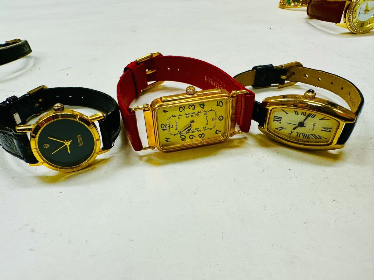 腕時計 30点 個 セット ゴールドカラー メンズレディース 大量 まとめて まとめ売り ジャンク品 おまとめ クォーツ アクセサリー A45_画像6