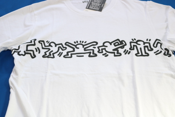 キース・へリング　白　ダンス　Tシャツ メンズXL　ユニクロ　新品 未使用 　Keith Haring 　UT　_画像2