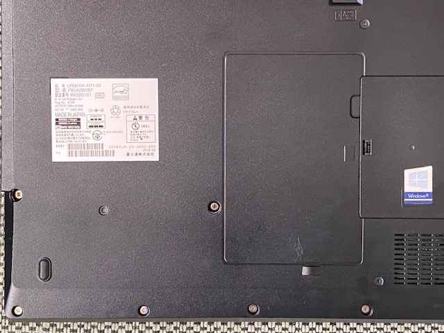 ④FUjiTSU LIFEBOOK A577/SX 第7世代CPU Corei5-7300U @2.60GHz 増設12GB 新品大容量SSD512GB Windows11Pro 15.6型 テンキー office365_COA：Windows