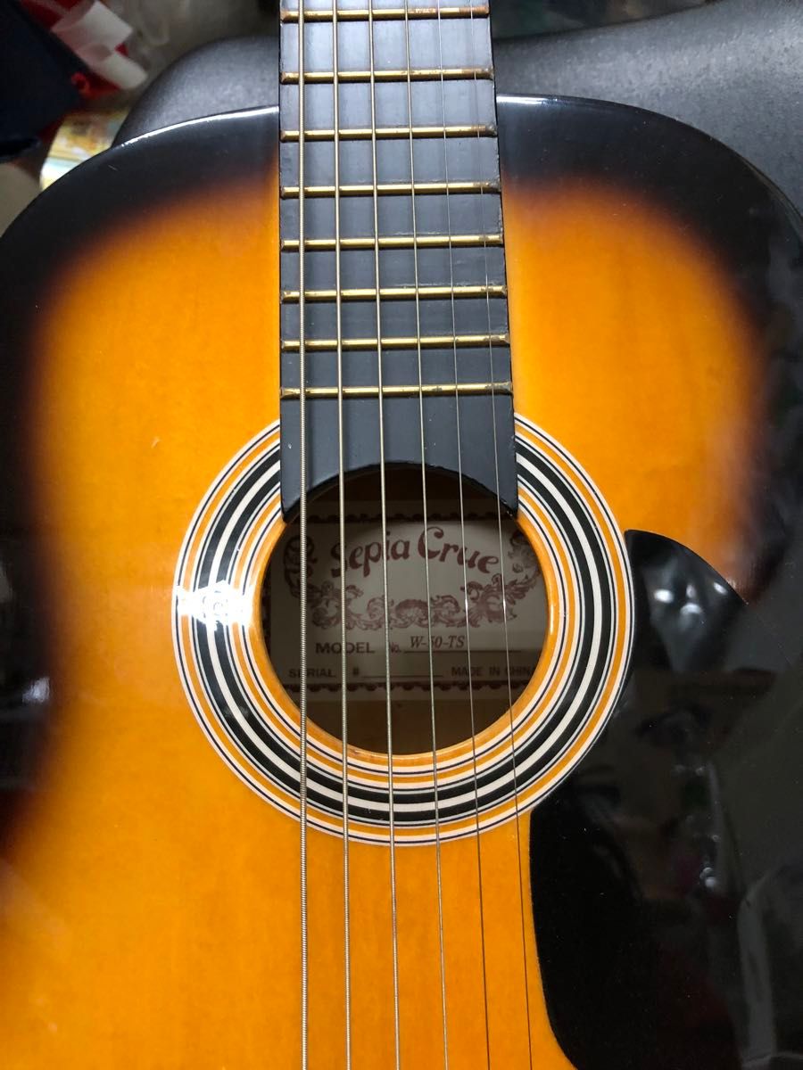 SepiaCrue セピアクルー ミニアコースティックギター W-50/TS タバコサンバースト (ソフトケース付)